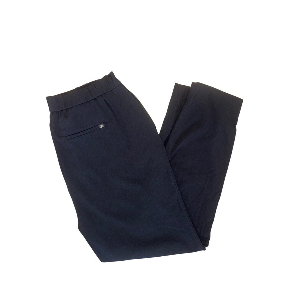 Banana Republic Black Elastic Waist Tapered Pants stretchy shaping flattering 6